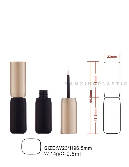 Eyeliner Empty Tube Eyeliner Liquid Bottle Injection Color Eyeliner Empty Tube Cosmetic Packaging Material Eyeliner Tube Manufacturer Wholesale