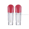 Manufacturer Supplies Fan-shaped Lip Gloss Bottle Packaging Lip Glaze Empty Tube Transparent Bottle Empty Bottle Makeup Lip Glaze Packaging Material Empty Tube