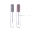 Manufacturer Customized Lip Gloss Tube Square Pink Lip Glaze Empty Tube Cosmetic Packaging Material DIY Transparent Cosmetic Packaging Bottle