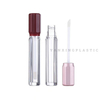 Fashion Lip Glaze Tube Injection Molding Transparent Round Tube Lip Gloss Tube Empty Tube Makeup Packaging Material Simple Cosmetic Packaging Wholesale