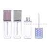 Flat Square Lip Tube Color Lip Gloss Bottle 8-10ml Lip Glaze Lip Gloss Empty Bottle Can Be DIY Printed And Customized with Logo