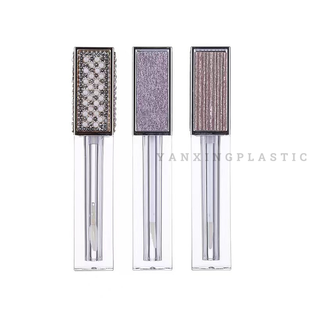 Lip Gloss Tube Empty Tube Gradient Skinned Square Tube DIY Lip Glaze Lip Gloss Bottle Foundation Liquid Makeup Sample Empty Bottle