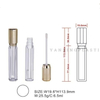 Fashion Lip Glaze Tube Injection Molding Transparent Round Tube Lip Gloss Tube Empty Tube Makeup Packaging Material Simple Cosmetic Packaging Wholesale