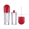 Manufacturer Supplies Fan-shaped Lip Gloss Bottle Packaging Lip Glaze Empty Tube Transparent Bottle Empty Bottle Makeup Lip Glaze Packaging Material Empty Tube