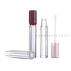 Fashion Lip Glaze Tube Injection Molding Transparent Round Tube Lip Gloss Tube Empty Tube Makeup Packaging Material Simple Cosmetic Packaging Wholesale